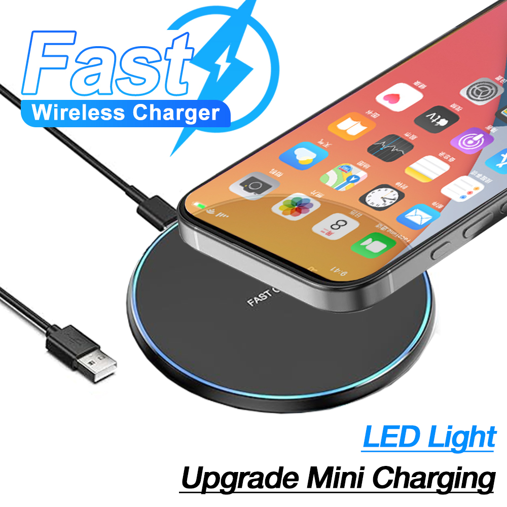 Desk Charging Station - Mini bezprzewodowa ładowarka biurkowa z podświetleniem