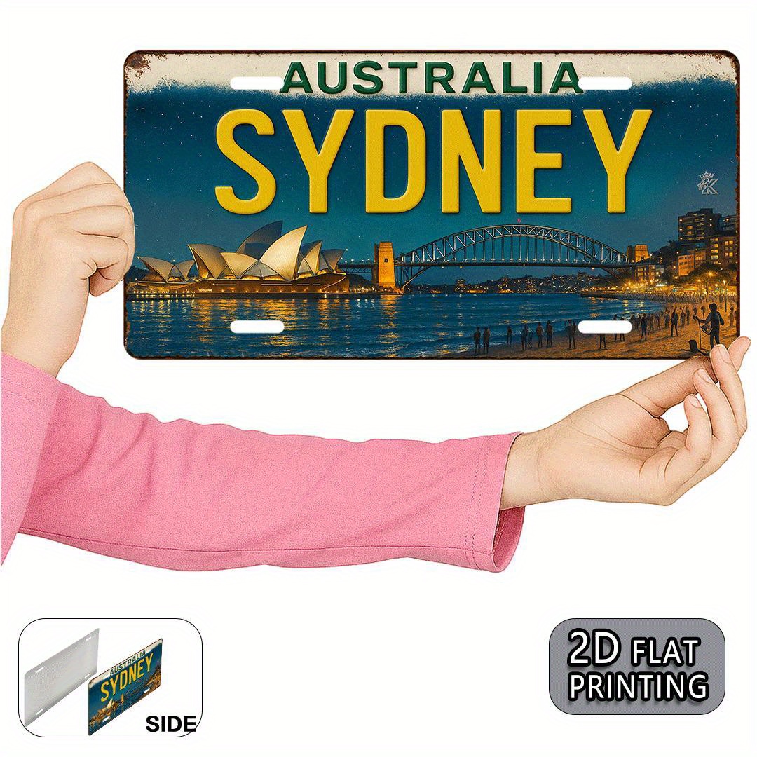 Home Office Australia - Tablica Rejestracyjna Australia Sydney - Metalowa