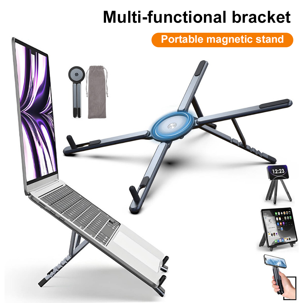 Laptop Stand Foldable - Przenośny magnetyczny uchwyt na telefon i