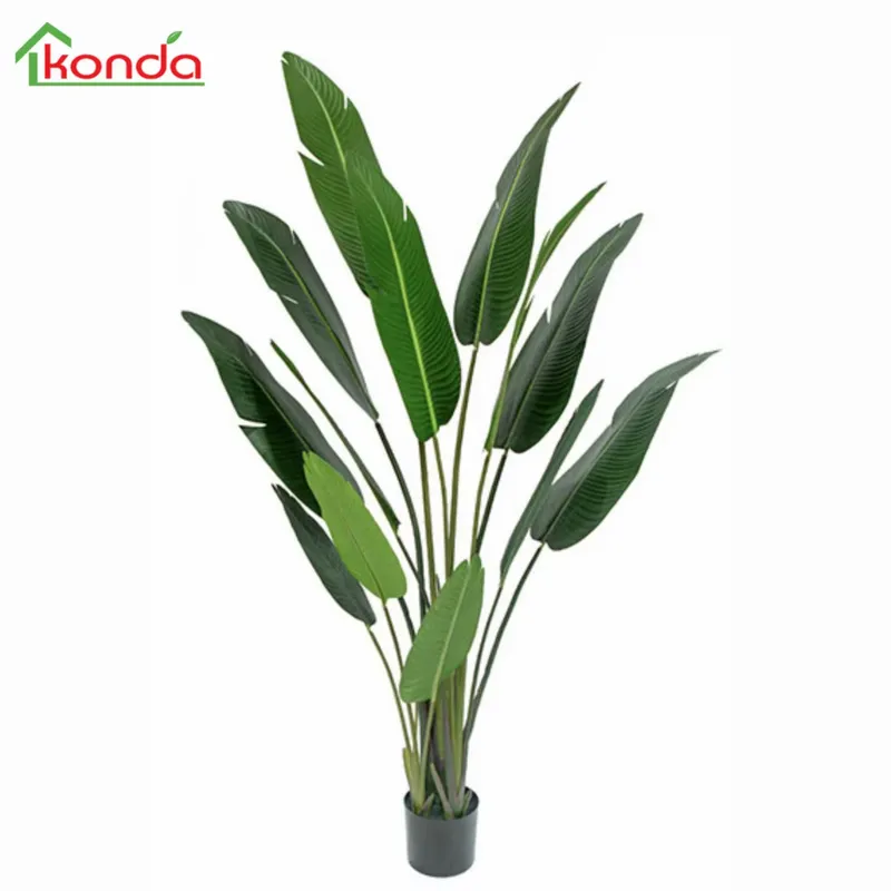 Home Office With Plants - Sztuczne drzewko bananowe do dekoracji wnętrz,