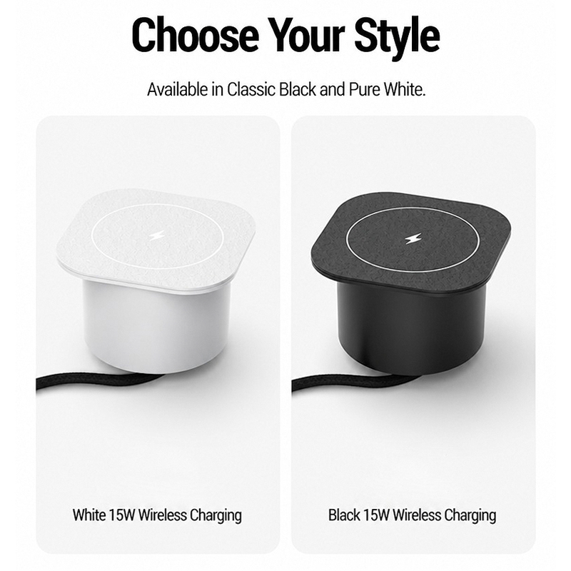 Wbudowana w biurko bezprzewodo – Desk Charging Station recenzja i cena