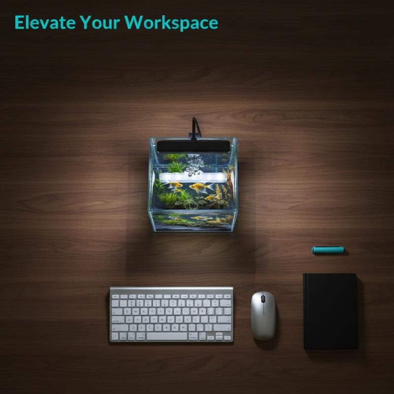 Lampka LED USB do akwarium z e – Home Office With Plants recenzja i cena