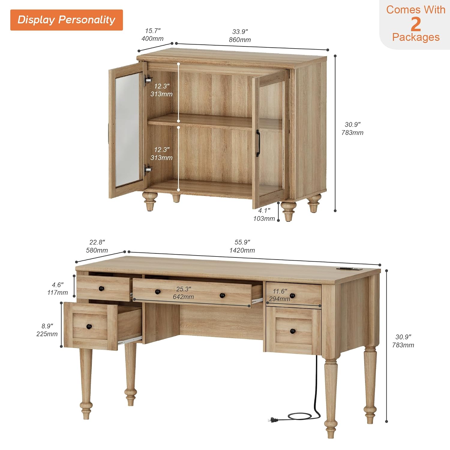 Biurko wykonawcze 56'' z stacj – Desk Charging Station recenzja i cena