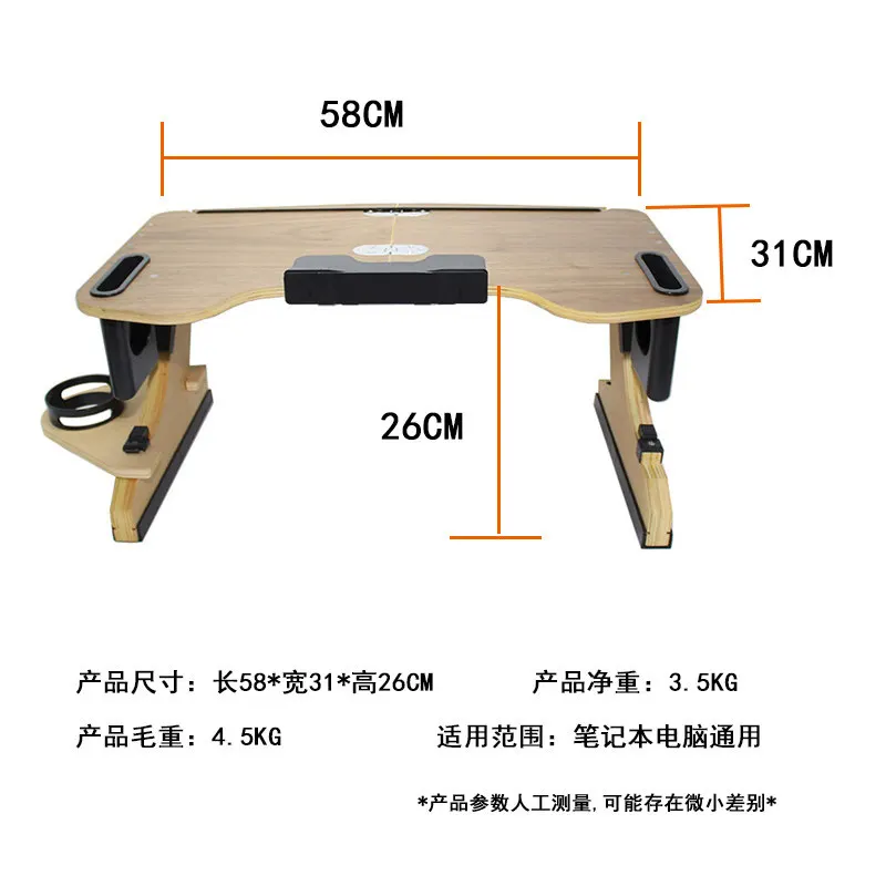 Regulowany drewniany stolik na – Laptop Stand Foldable recenzja i cena