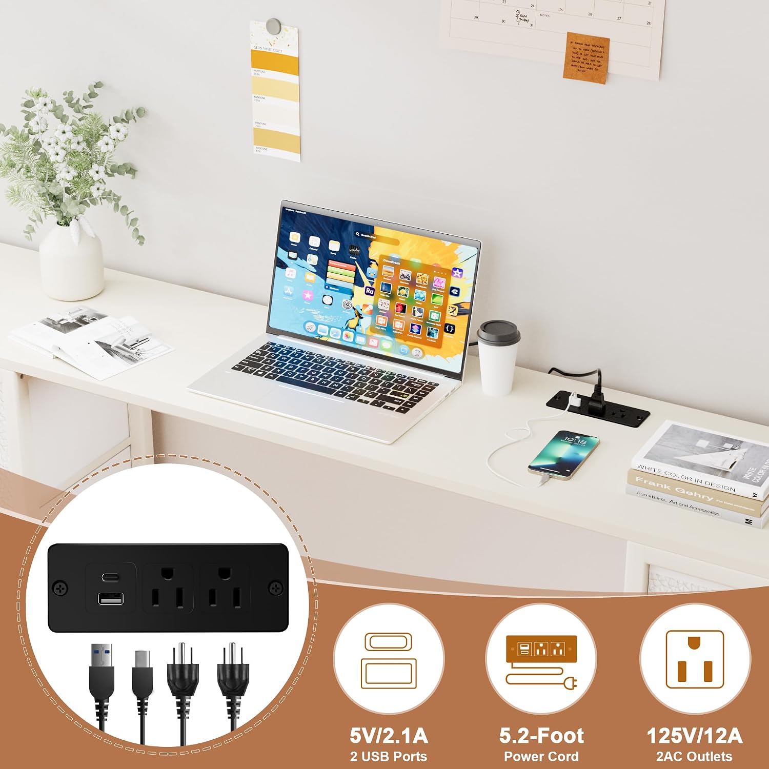 z stacją ładowania, oświetleni – Desk Charging Station recenzja i cena