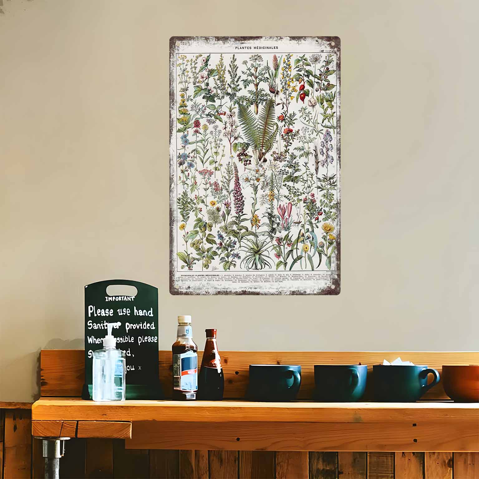 2D PŁASKI 1 szt. Vintage Plaka – Home Office With Plants recenzja i cena