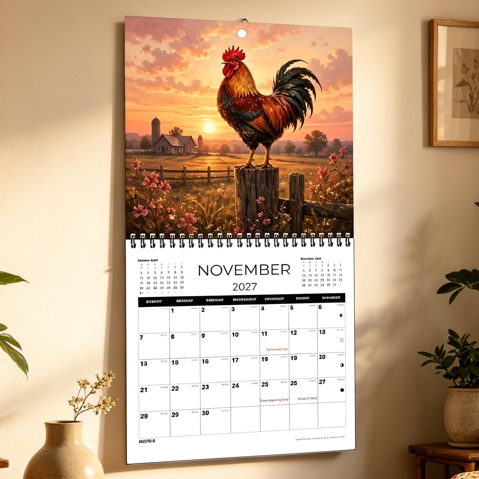Kalendarz ścienny na rok 2027, – Home Office Wallpaper recenzja i cena