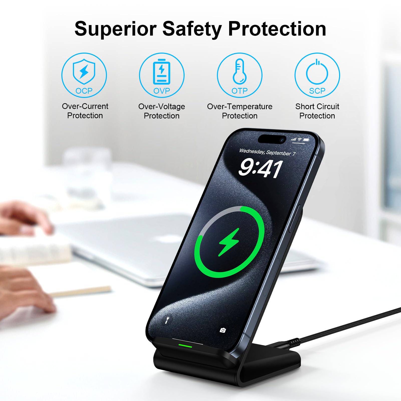 15W Bezprzewodowa ładowarka z  – Desk Charging Station recenzja i cena