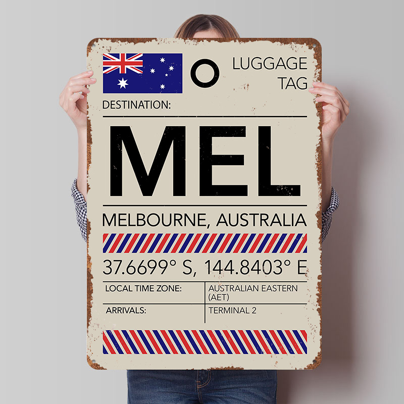 Plakat z lotniskiem MEL Melbou – Home Office Australia recenzja i cena